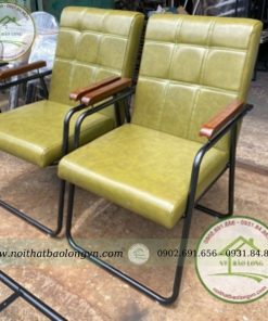 Ghế sofa sắt nệm bọc da