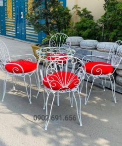 Bàn ghế cafe uốn mỹ nghệ