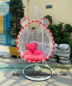 Xích đu tai thỏ viền nhiều màu
