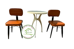 Bộ bàn ghế cafe sắt thiết kế