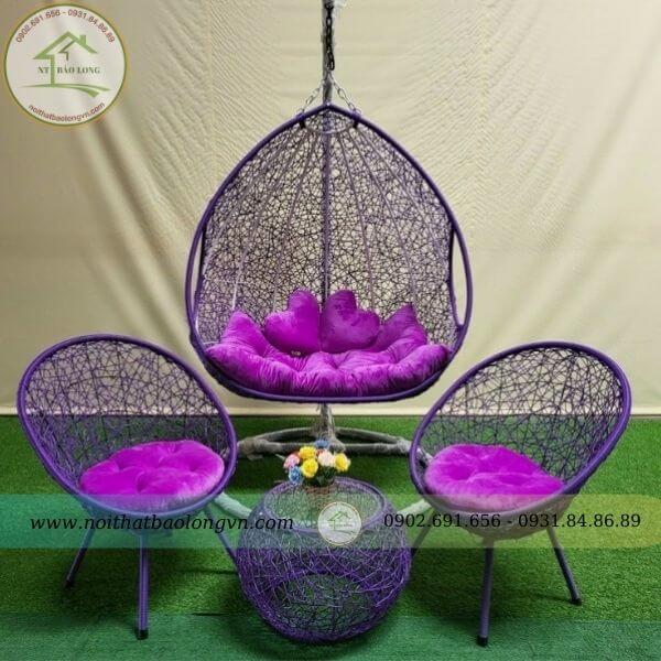 Combo xích đu màu tím - Ảnh 2
