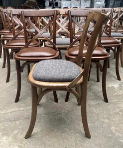 Alternative view of Ghế gỗ cafe Bistro bọc nệm