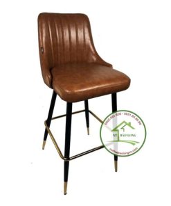 Ghế bar nệm chân bọc núm đồng