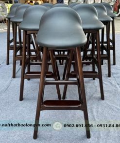 Ghế bar cafe gỗ cao su