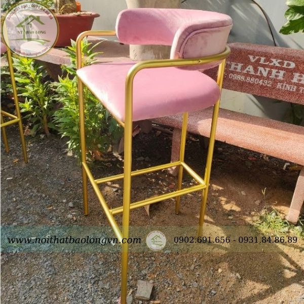 Ghế bar thiết kế chân sắt sơn tĩnh điện - Ảnh 2