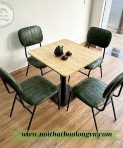 Bộ bàn ghế cafe vuông Lotte
