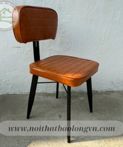 Alternative view of Ghế cafe decor khung sắt nệm