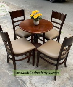 Bàn ghế cafe Cabin bọc nệm