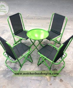 Bộ bàn ghế cafe xếp lưới