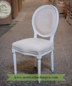 Ghế gỗ nệm Louis không tay