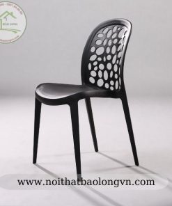 Ghế cafe nhựa đúc tựa lưng hiện đại