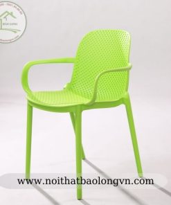Ghế cafe nhựa đúc có tay