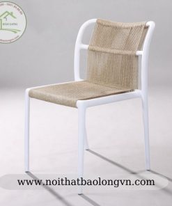 Alternative view of Ghế cafe khung nhựa đan dây cao cấp