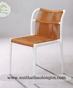 Ghế cafe khung nhựa đan dây cao cấp