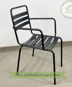 Ghế cafe sắt lá có tay vịn
