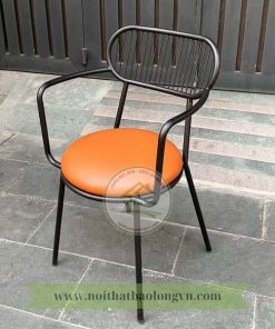 Ghế cafe có tay khung sắt tĩnh điện