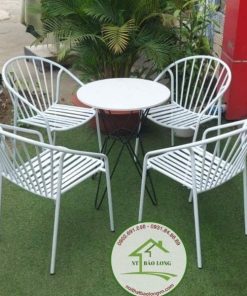 Bộ bàn ghế sắt cafe Coca
