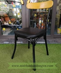 Ghế cafe khung sắt nệm