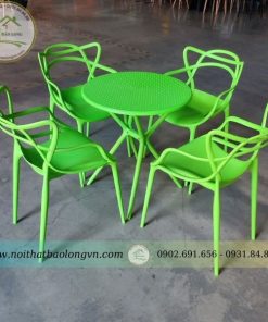Alternative view of Bộ bàn ghế nhựa cafe BL3008