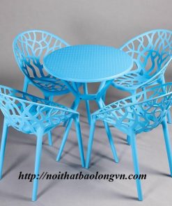 Bộ bàn ghế nhựa Crytal