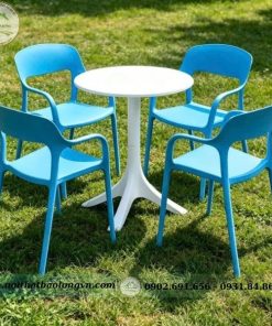 Bộ bàn ghế nhựa đúc có tay 3027 - Ảnh 11