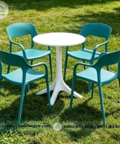 Bộ bàn ghế nhựa đúc có tay 3027 - Ảnh 4