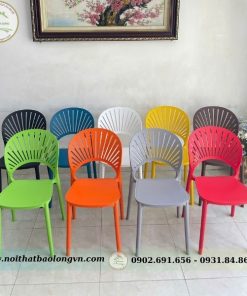 Ghế nhựa đúc lưng quạt