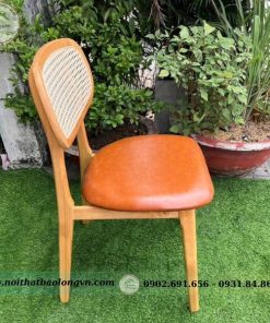 Ghế gỗ cafe Secco lưng lưới - Ảnh 3