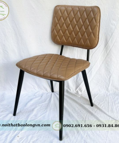 Ghế Copin chân sắt nệm simili - Ảnh 4