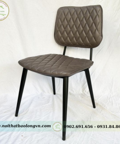 Ghế Copin chân sắt nệm simili - Ảnh 3