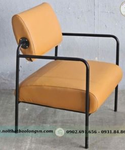 Ghế sofa đơn khung sắt nệm simili - Ảnh 4