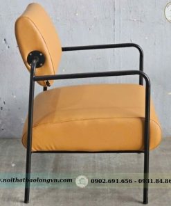 Ghế sofa đơn khung sắt nệm simili - Ảnh 3