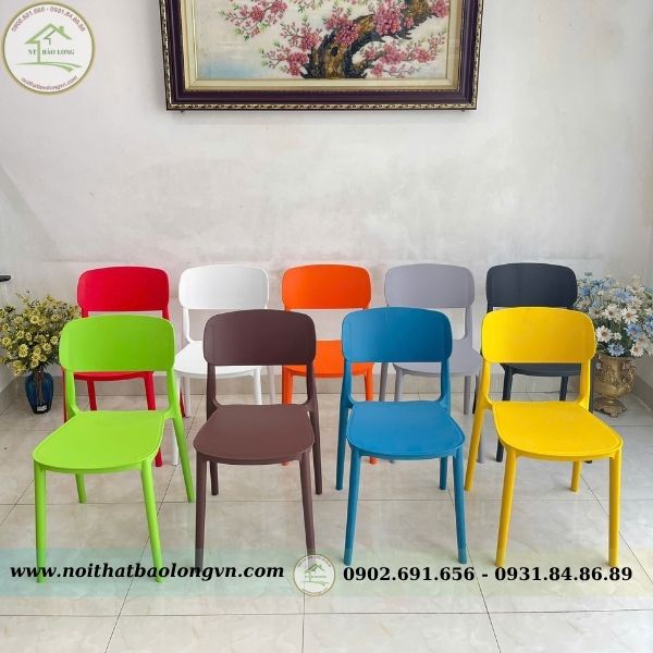 Ghế nhựa đúc nguyên khối - Ảnh 4
