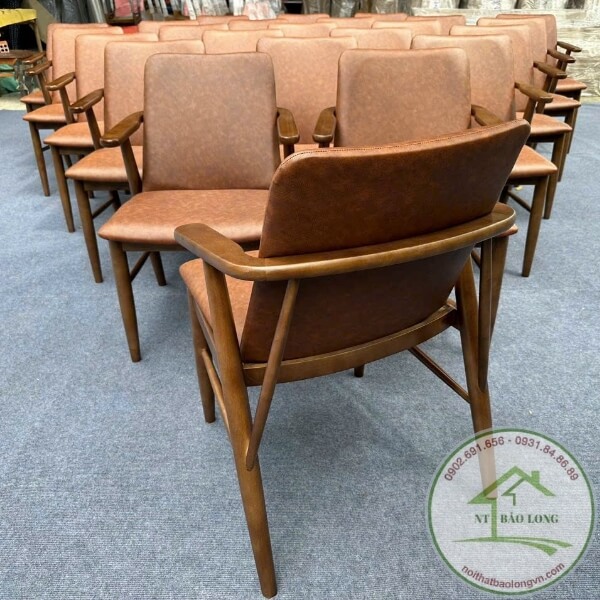 Ghế cafe gỗ cao su Babie - Ảnh 3