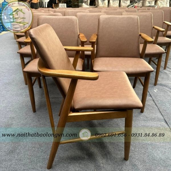 Ghế cafe gỗ cao su Babie - Ảnh 4