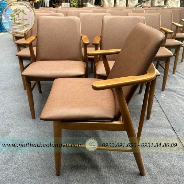 Ghế cafe gỗ cao su Babie - Ảnh 5