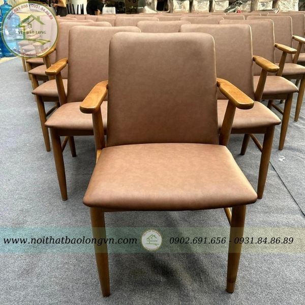 Ghế cafe gỗ cao su Babie - Ảnh 7
