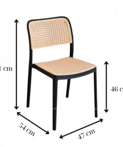 Alternative view of Ghế cafe nhựa giả mây