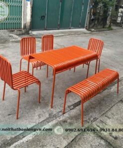 Alternative view of Ghế sắt cafe ngoài trời có tay