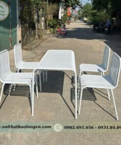 Ghế sắt cafe ngoài trời có tay - Ảnh 4