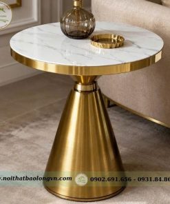 Bàn trà mạ PVD nhập khẩu - Ảnh 3