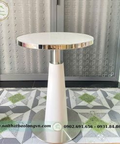 Alternative view of Bàn tròn tiếp khách chân inox mặt đá