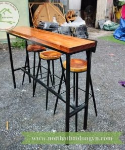 Ghế quầy bar gỗ Me Tây - Ảnh 6