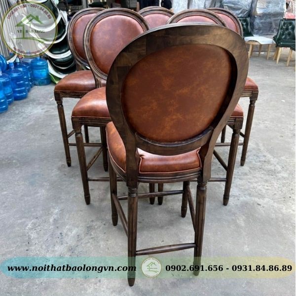 Ghế bar gỗ Louis - Ảnh 2