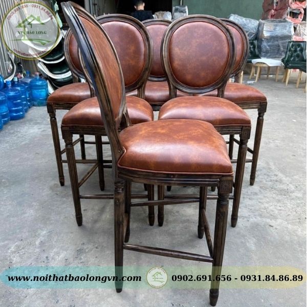 Ghế bar gỗ Louis - Ảnh 4